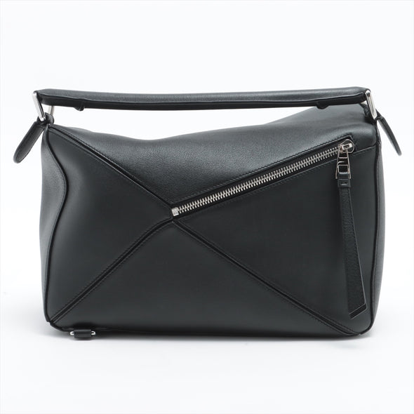 Loewe Black Classic Calfskin Leather Puzzle Bag [Clearance Sale]