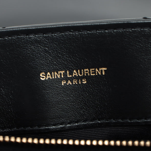 Saint Laurent Black Quilted Leather Loulou Medium Shoulder Bag [Clearance Sale]