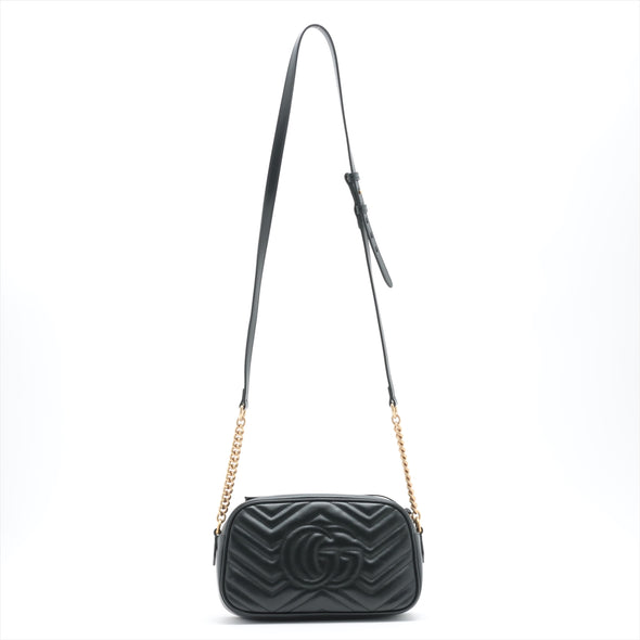 Gucci Black GG Marmont Matelasse Small Shoulder Bag - 4 [Clearance Sale]