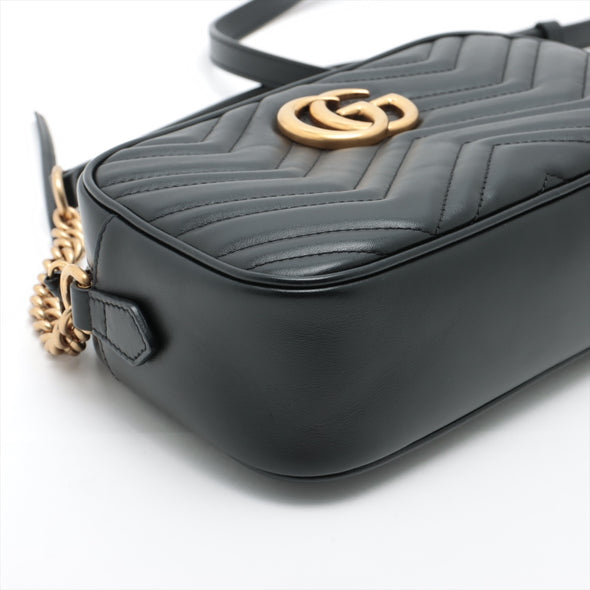 Gucci Black GG Marmont Matelasse Small Shoulder Bag - 4 [Clearance Sale]