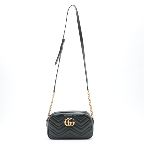 Gucci Black GG Marmont Matelasse Small Shoulder Bag - 4 [Clearance Sale]