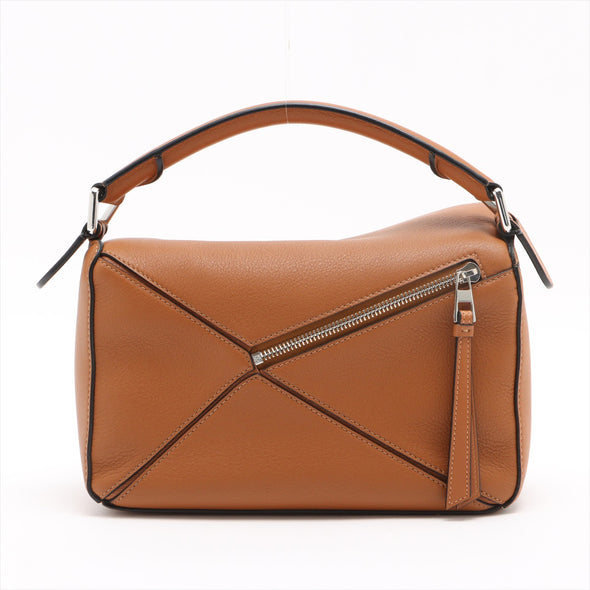 Loewe Tan Classic Calfskin Leather Small Puzzle Bag [Clearance Sale]