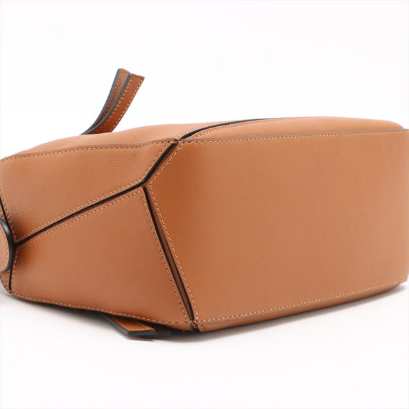 Loewe Tan Classic Calfskin Leather Small Puzzle Bag [Clearance Sale]