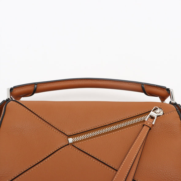 Loewe Tan Classic Calfskin Leather Small Puzzle Bag [Clearance Sale]