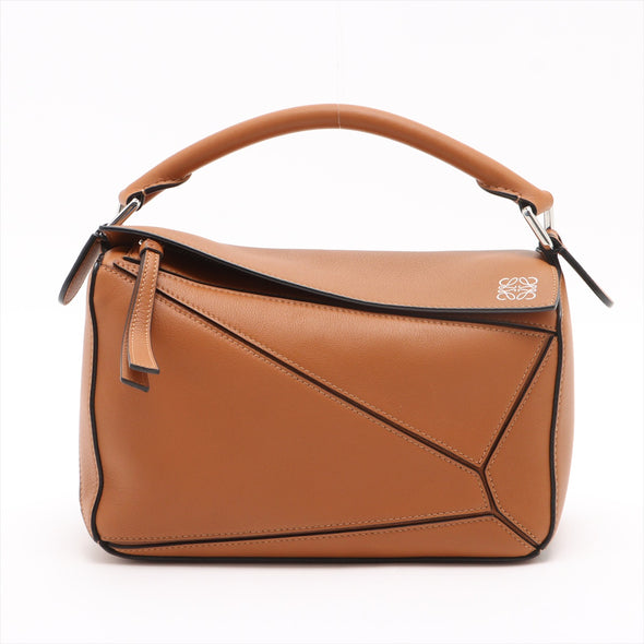 Loewe Tan Classic Calfskin Leather Small Puzzle Bag [Clearance Sale]