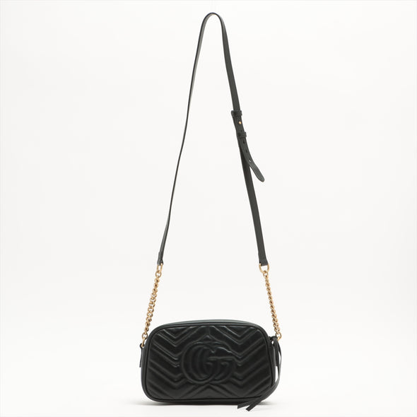 Gucci Black GG Marmont Matelasse Small Shoulder Bag - 5 [Clearance Sale]