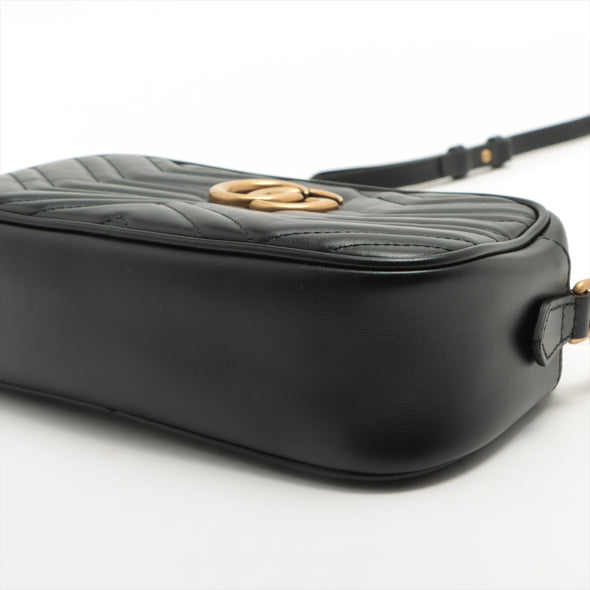 Gucci Black GG Marmont Matelasse Small Shoulder Bag - 5 [Clearance Sale]