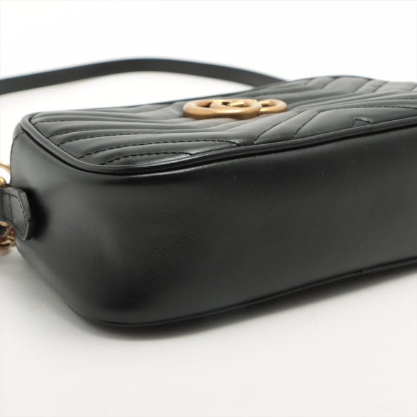 Gucci Black GG Marmont Matelasse Small Shoulder Bag - 5 [Clearance Sale]