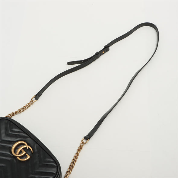 Gucci Black GG Marmont Matelasse Small Shoulder Bag - 5 [Clearance Sale]