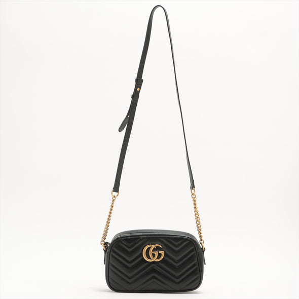 Gucci Black GG Marmont Matelasse Small Shoulder Bag - 5 [Clearance Sale]