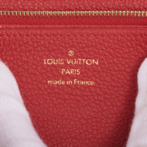 Louis Vuitton Red Empreinte Leather Zippy Wallet [Clearance Sale]