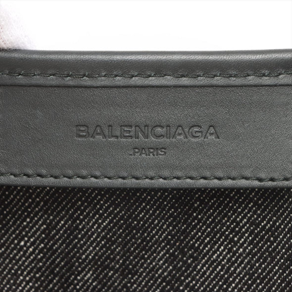 Balenciaga Black Denim Navy Small Cabas [Clearance Sale]