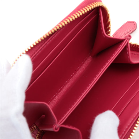 Prada Peony Pink Saffiano Leather Coin Purse [Clearance Sale]