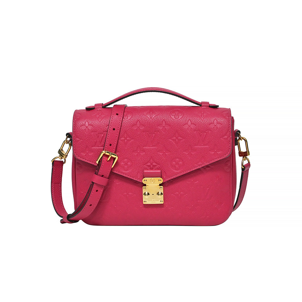 Louis Vuitton Red Monogram Empreinte Pochette Metis – www