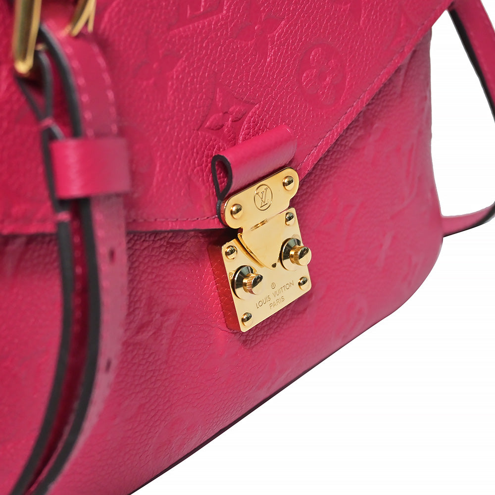 Louis Vuitton Red Monogram Empreinte Pochette Metis www