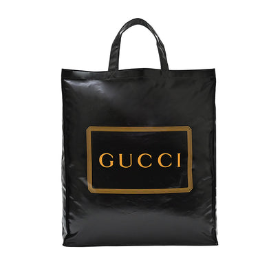 Black Gucci Print Medium Tote [Clearance Sale]