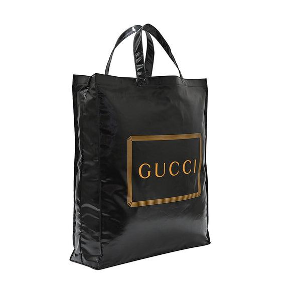 Black Gucci Print Medium Tote [Clearance Sale]