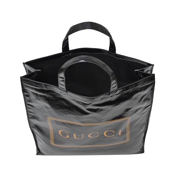 Black Gucci Print Medium Tote [Clearance Sale]