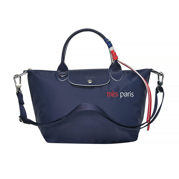 Navy Le Pliage Tres Paris Top Handle S (2022)