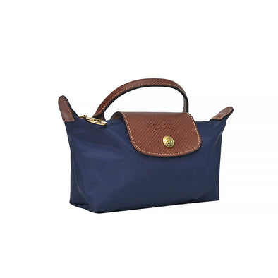 Navy Le Pliage Original Pouch With Single Handle