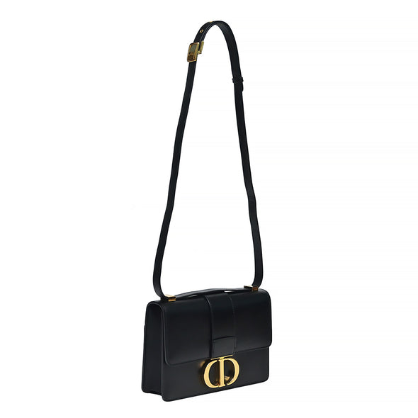 Black Box Calfskin 30 Montaigne Shoulder Bag (Rented Out)