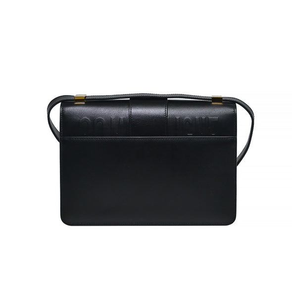 Black Box Calfskin 30 Montaigne Shoulder Bag (Rented Out)