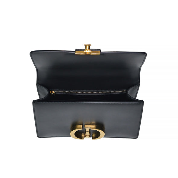 Black Box Calfskin 30 Montaigne Shoulder Bag (Rented Out)