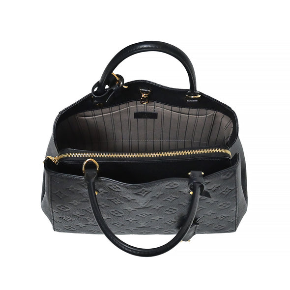 Black Monogram Empreinte Leather Montaigne MM (Rented Out)