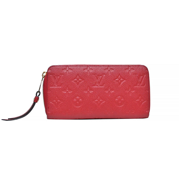 Rouge Monogram Empreinte Leather Zippy Wallet