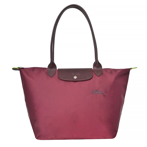 Burgundy Le Pliage Green Tote Bag L