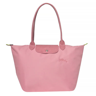 Petal Pink Le Pliage Green Tote Bag L