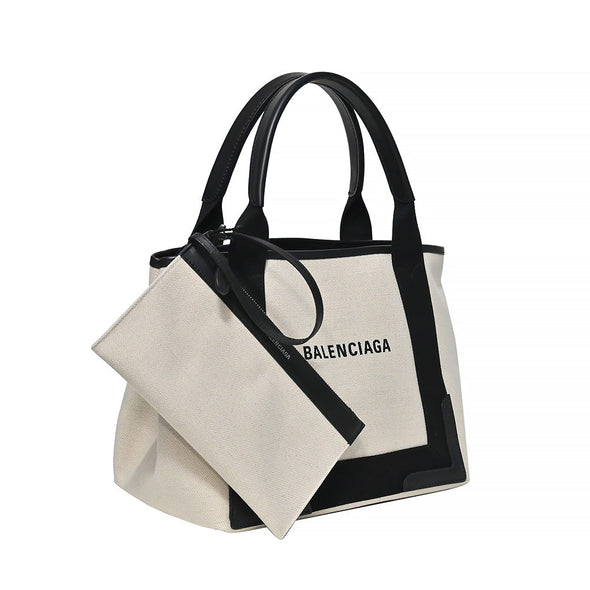 Black/Beige Navy Small Cabas - 2 (Rented Out)