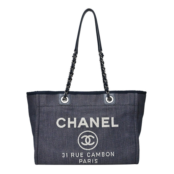 Blue Denim Deauville Shopping Tote (Rented Out)
