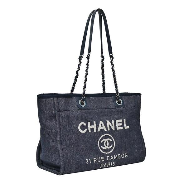 Blue Denim Deauville Shopping Tote (Rented Out)