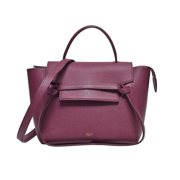 Celine Bordeaux Grained Calfskin Micro Belt Bag [Clearance Sale]