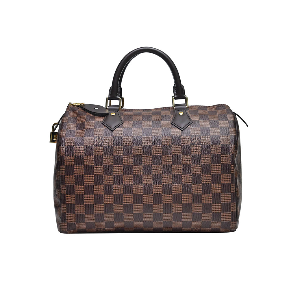 Louis Vuitton Speedy 30 Damier Ebene Canvas Handbag - Boca Pawn