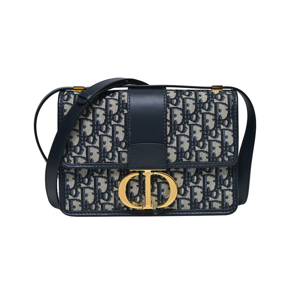 Blue Dior Oblique Jacquard 30 Montaigne Bag - 3 (Rented Out)