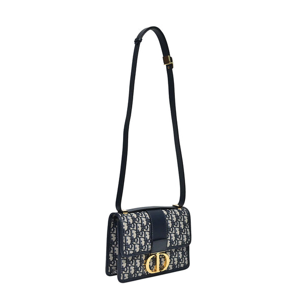 Blue Dior Oblique Jacquard 30 Montaigne Bag - 3 (Rented Out)