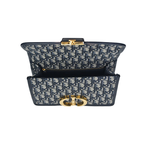 Blue Dior Oblique Jacquard 30 Montaigne Bag - 3 (Rented Out)