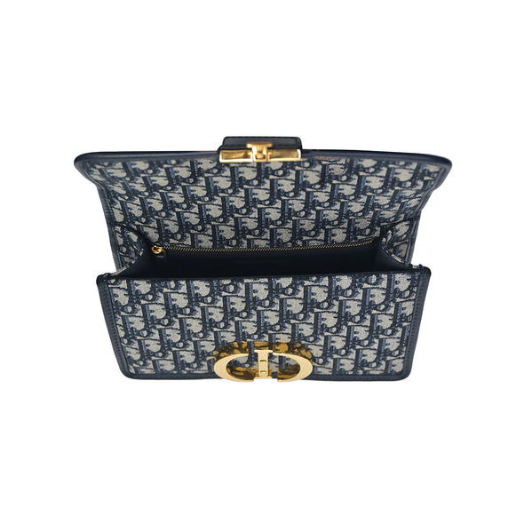 Blue Dior Oblique Jacquard 30 Montaigne Bag (Rented Out)