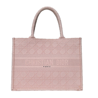 Bois De Rose Dior Embroidered Cannage Small Book Tote (Rented Out)