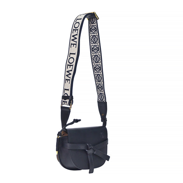 Black Calfskin Leather Mini Gate Dual Bag (Rented Out)