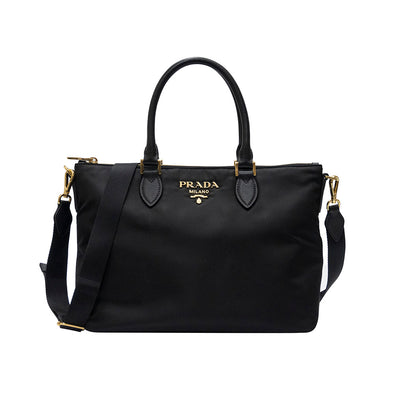 Nero Tessuto Saffiano Shopping Tote - 2 (Rented Out)