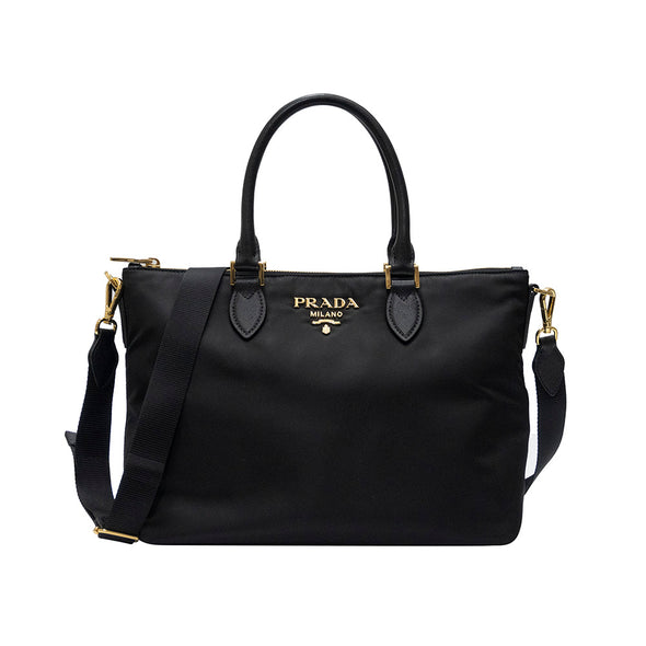 Nero Tessuto Saffiano Shopping Tote - 2 (Rented Out)