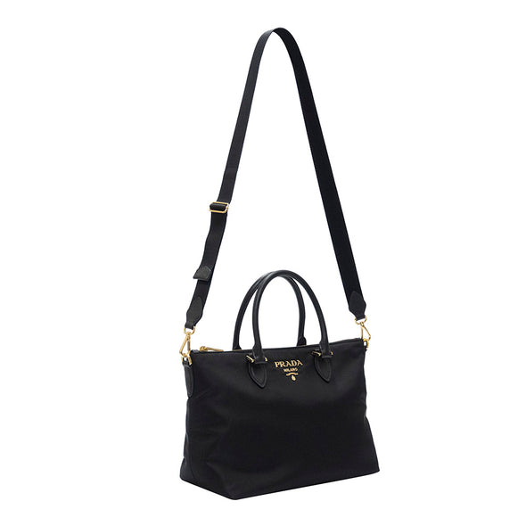 Nero Tessuto Saffiano Shopping Tote - 2 (Rented Out)