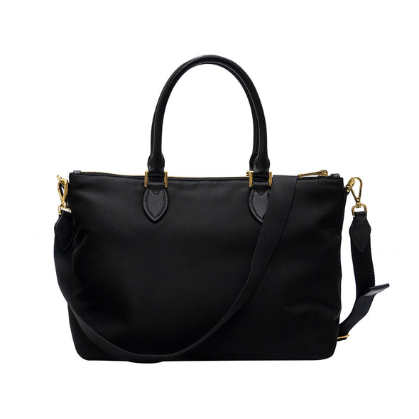 Nero Tessuto Saffiano Shopping Tote - 2 (Rented Out)