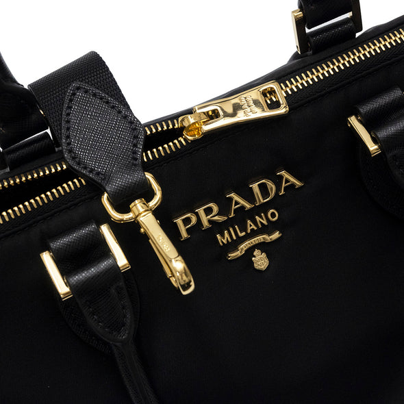 Nero Tessuto Saffiano Shopping Tote - 2 (Rented Out)
