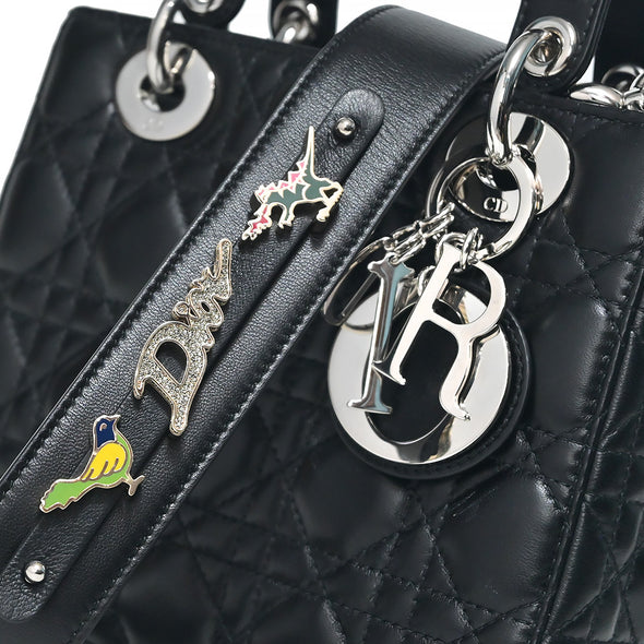 Black Cannage Lambskin Small Lady Dior (Rented Out)