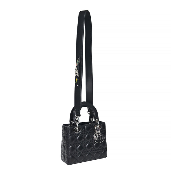 Black Cannage Lambskin Small Lady Dior (Rented Out)