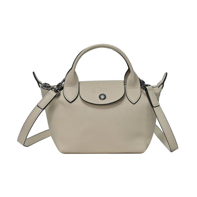 Ivory Le Pliage Cuir Top Handle XS [Clearance Sale]